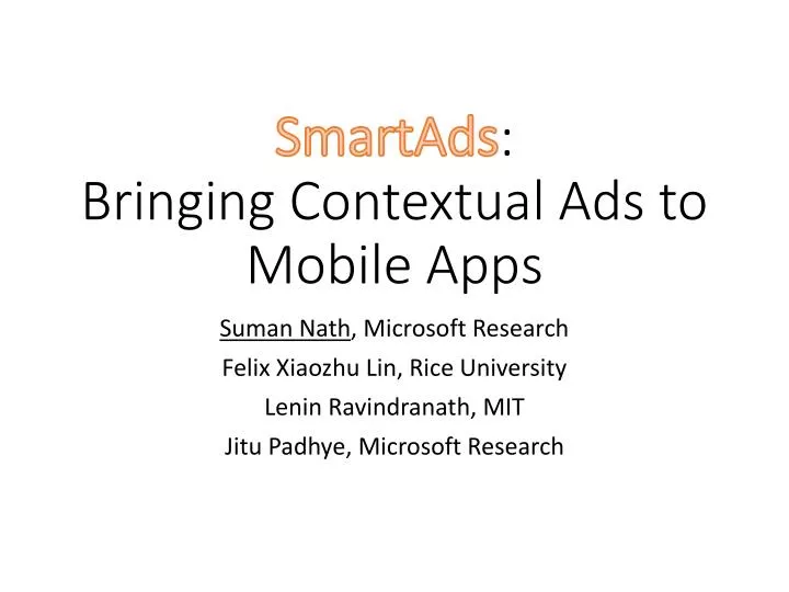 smartads bringing contextual ads to mobile apps