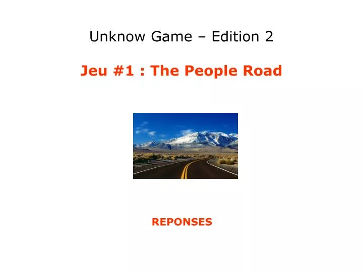 unknow game edition 2