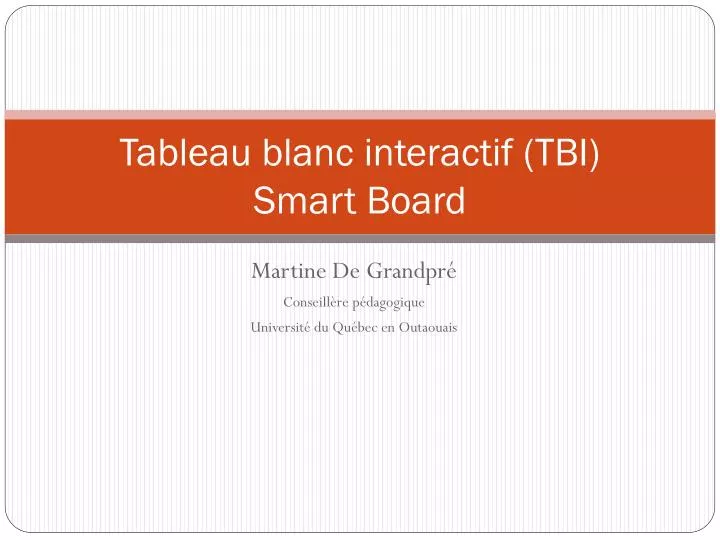 tableau blanc interactif tbi smart board