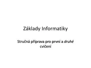 z klady informatiky