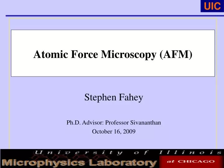 atomic force microscopy afm