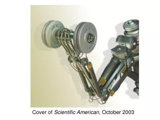 Cover of Scientific American , October 2003