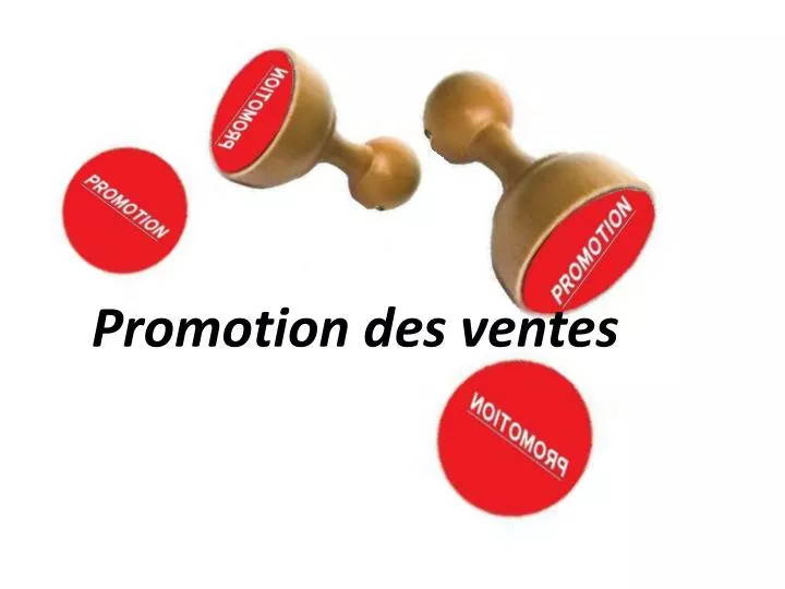 promotion des ventes