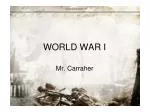 WORLD WAR I - slide 1