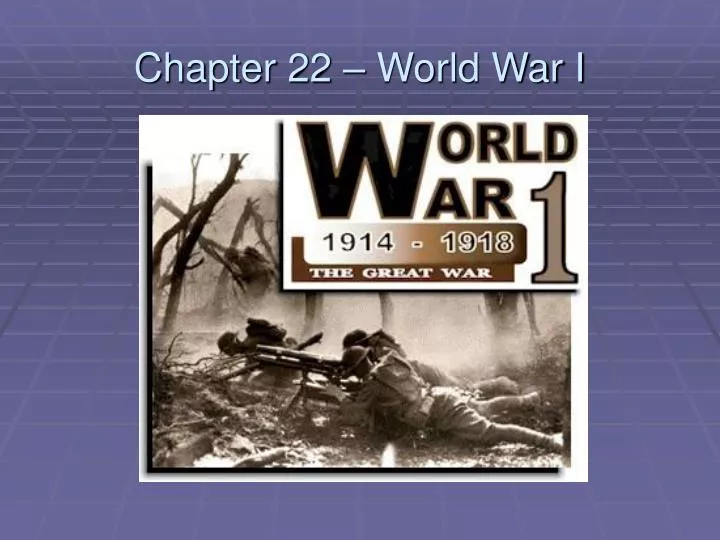chapter 22 world war i