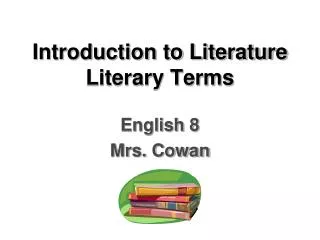 Introduction to Literature Literary Terms