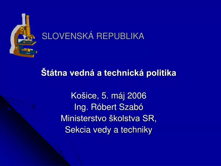 slov ensk republi ka