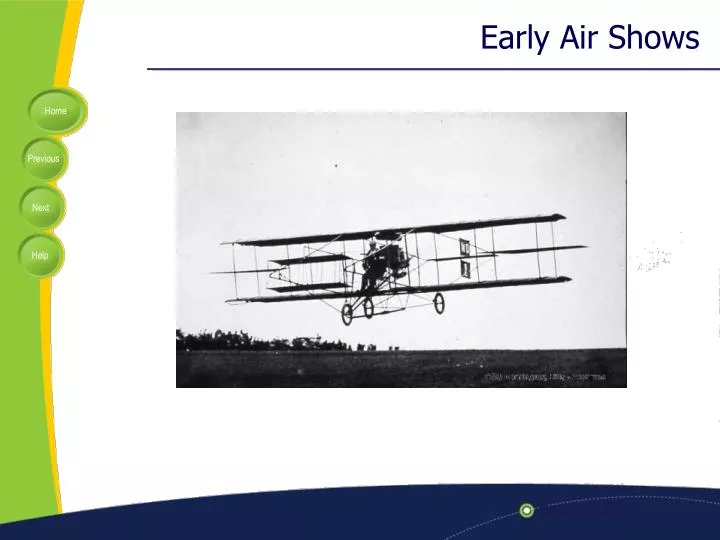 early air shows