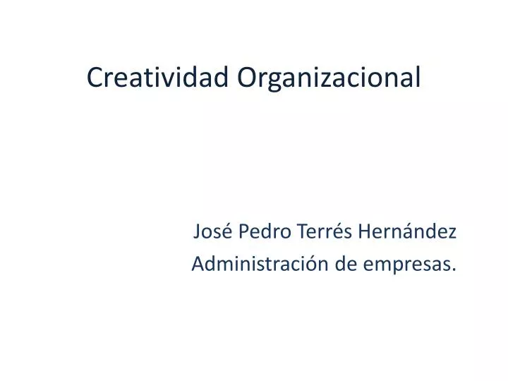 creatividad organizacional