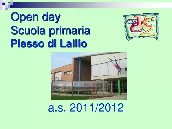 open day scuola primaria plesso di lallio