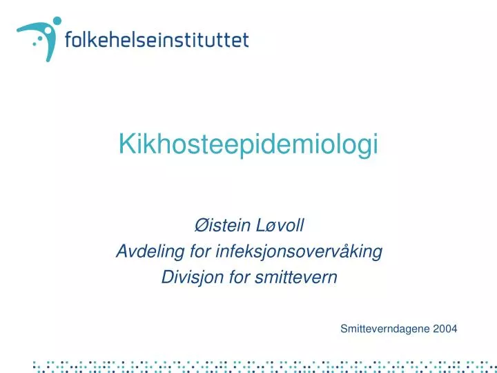 kikhosteepidemiologi