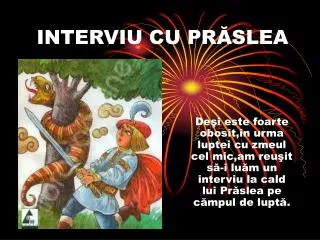 interviu cu p r slea