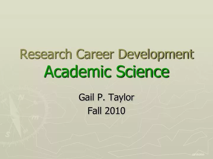 research career development academic science