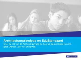 architectuurprincipes en edustandaard