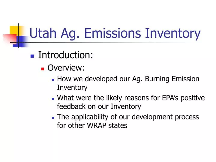 utah ag emissions inventory