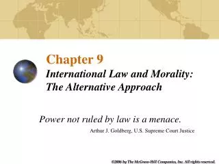 Chapter 9 International Law and Morality: The Alternative Approach