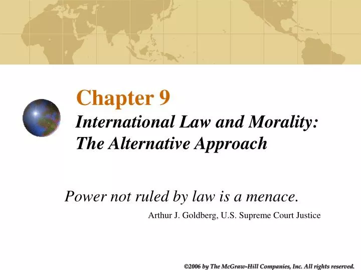 chapter 9 international law and morality the alternative approach