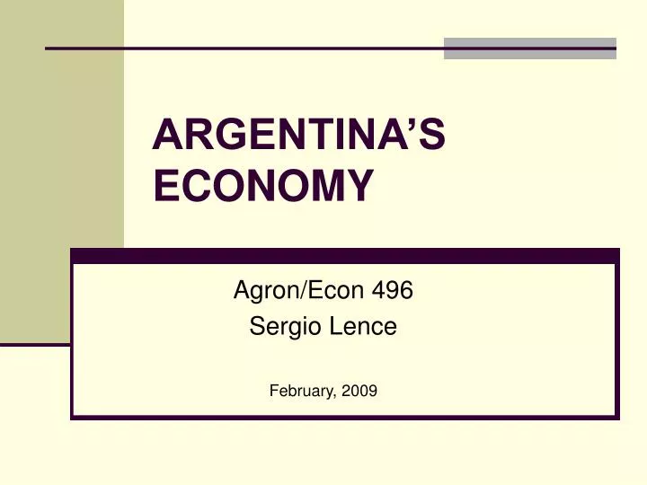 argentina s economy