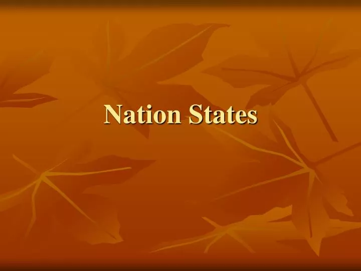 nation states