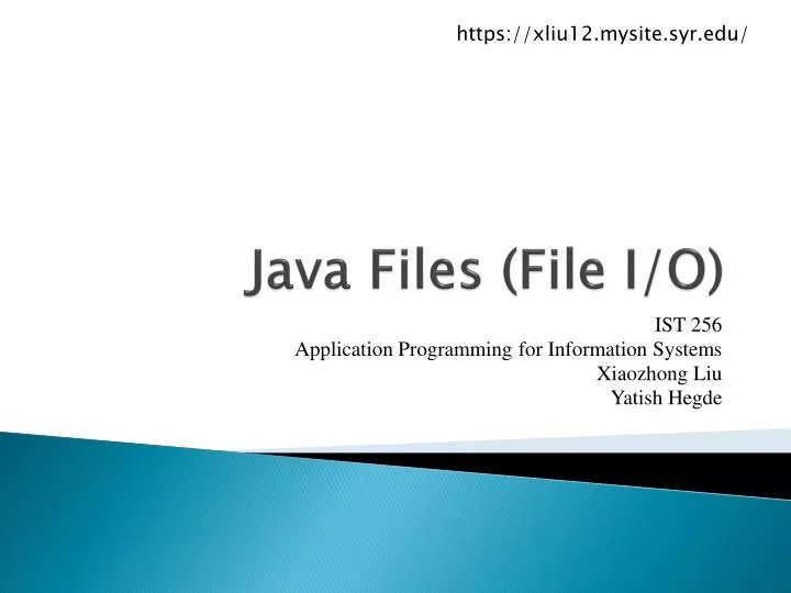 java files file i o