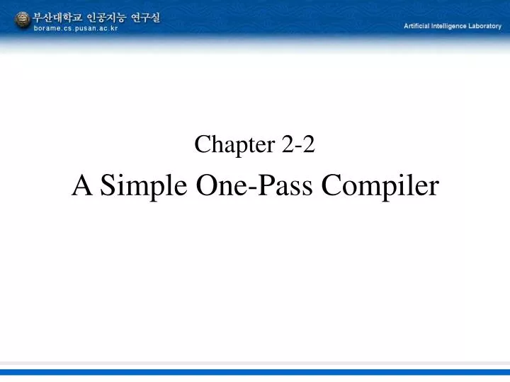 chapter 2 2 a simple one pass compiler