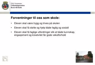 forventninger til oss som skole