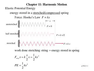 Chapter 11: Harmonic Motion