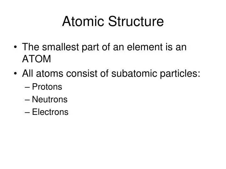 atomic structure