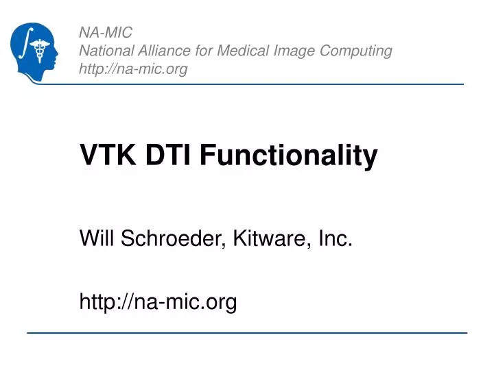 vtk dti functionality