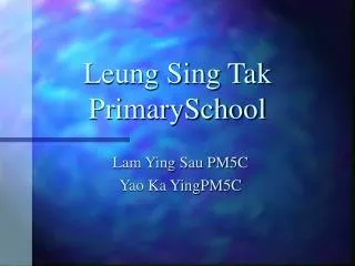 Leung Sing Tak PrimarySchool
