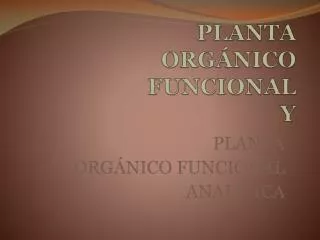 planta org nico funcional y