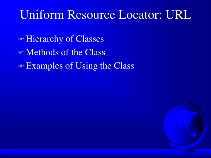 uniform resource locator url