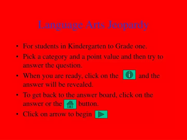 language arts jeopardy