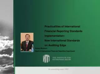 Practicalities of International Financial Reporting Standards Implementation: