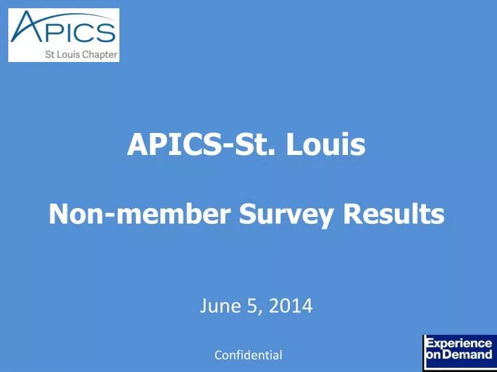 apics st louis non member survey results