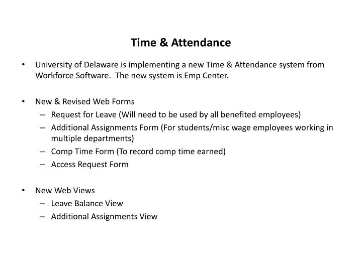 time attendance