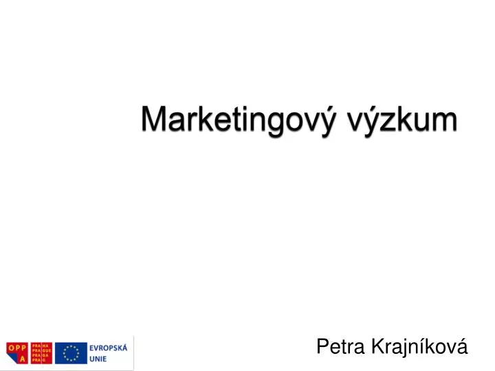 marketingov v zkum