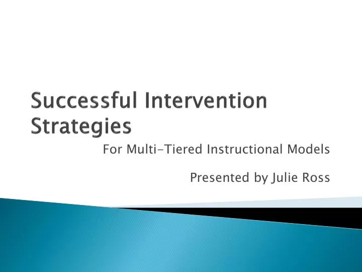 successful intervention strategies