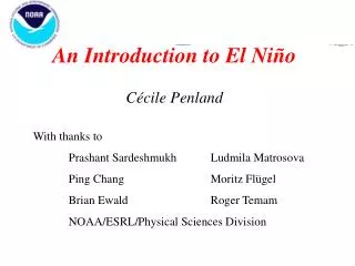 An Introduction to El Ni ño