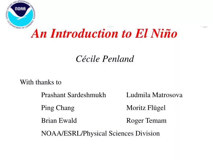 an introduction to el ni o