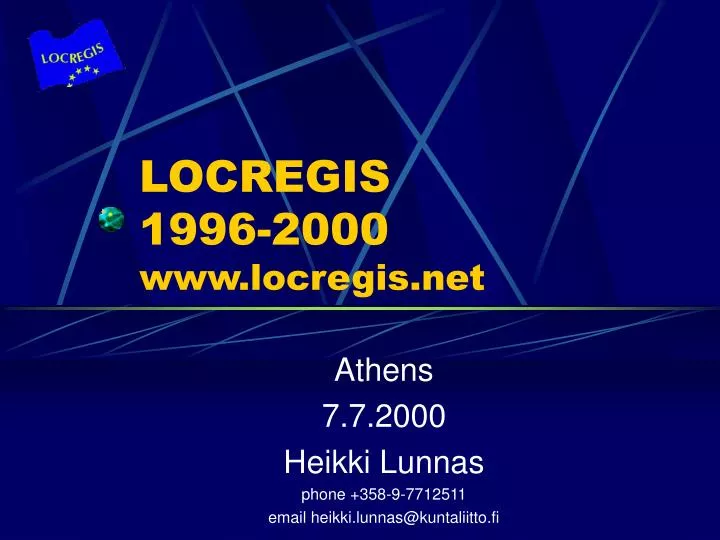 locregis 1996 2000 www locregis net
