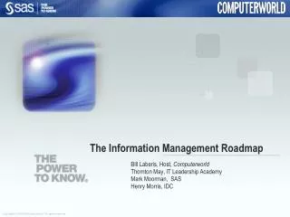 The Information Management Roadmap
