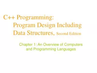 c programming program design including data structures second edition