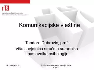 komunikacijske vje tine
