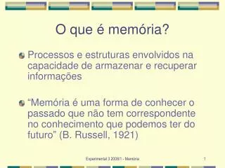 o que mem ria