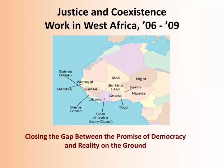 justice and coexistence work in west africa 06 09