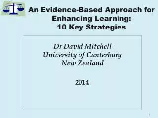 An Evidence-Based Approach for Enhancing Learning: 10 Key Strategies