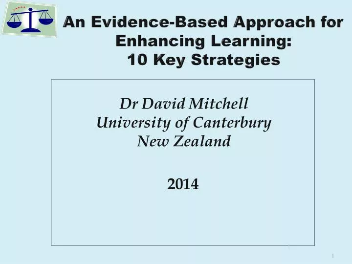 an evidence based approach for enhancing learning 10 key strategies