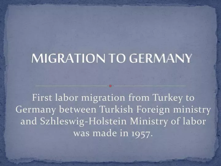 migration to germany