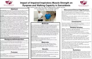 Impact of Impaired Inspiratory Muscle Strength on Dyspnea and Walking Capacity in Sarcoidosis